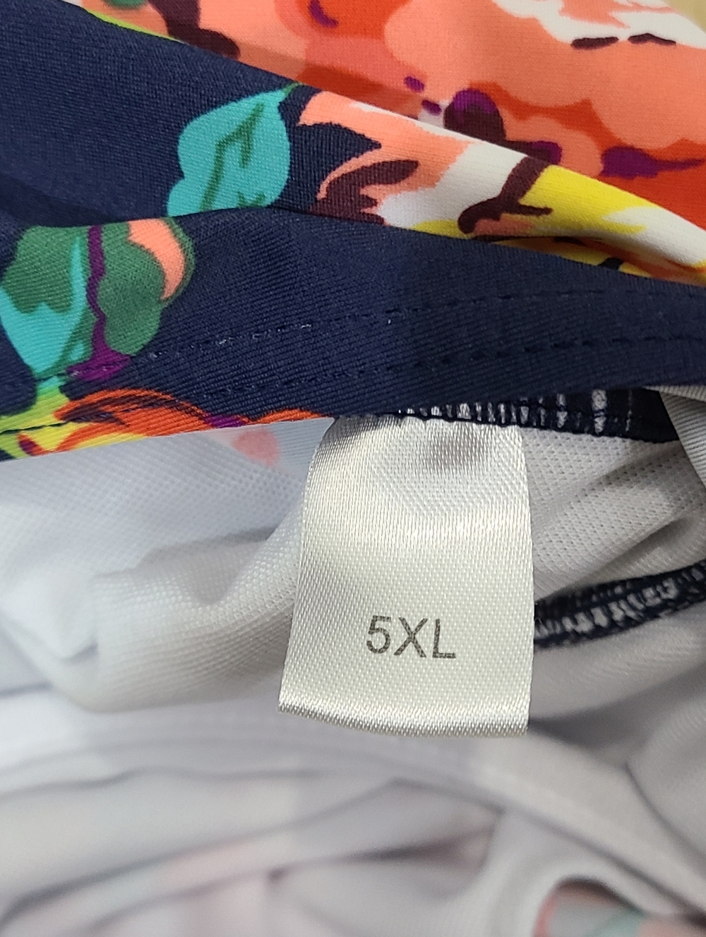 BIKMAN Floral halter top 1 piece bikini swimsuit size 5XL - Picture 6 of 8